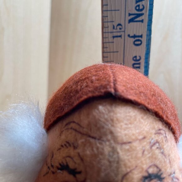 Large Vintage AnnaLee Folk Art Monk or Frier Doll with Jug & Cardinal - Picture 11 of 13